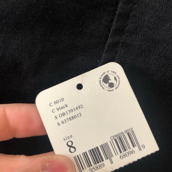 Free People extra wide legged velvet pants, black, NWT - Picture 5 of 8